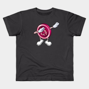 Uniswap Token Dabbing, Funny UNI Character Dab Kids T-Shirt